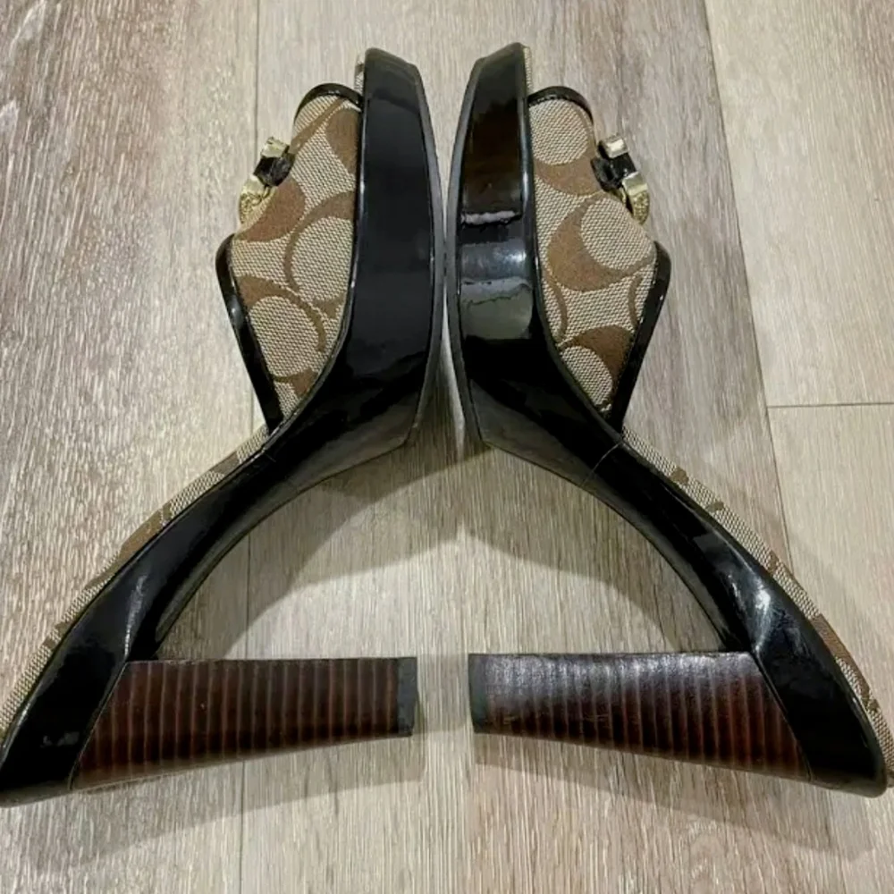 Coach Heels Sz 10 JUSTEEN Style Q369 **NEW** - Picture 12 of 14